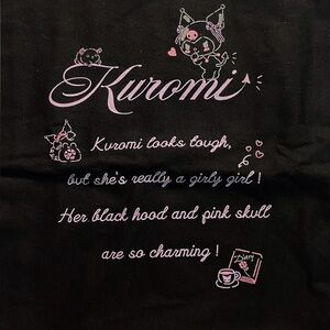 Sanrio Kuromi Black Piping Tote